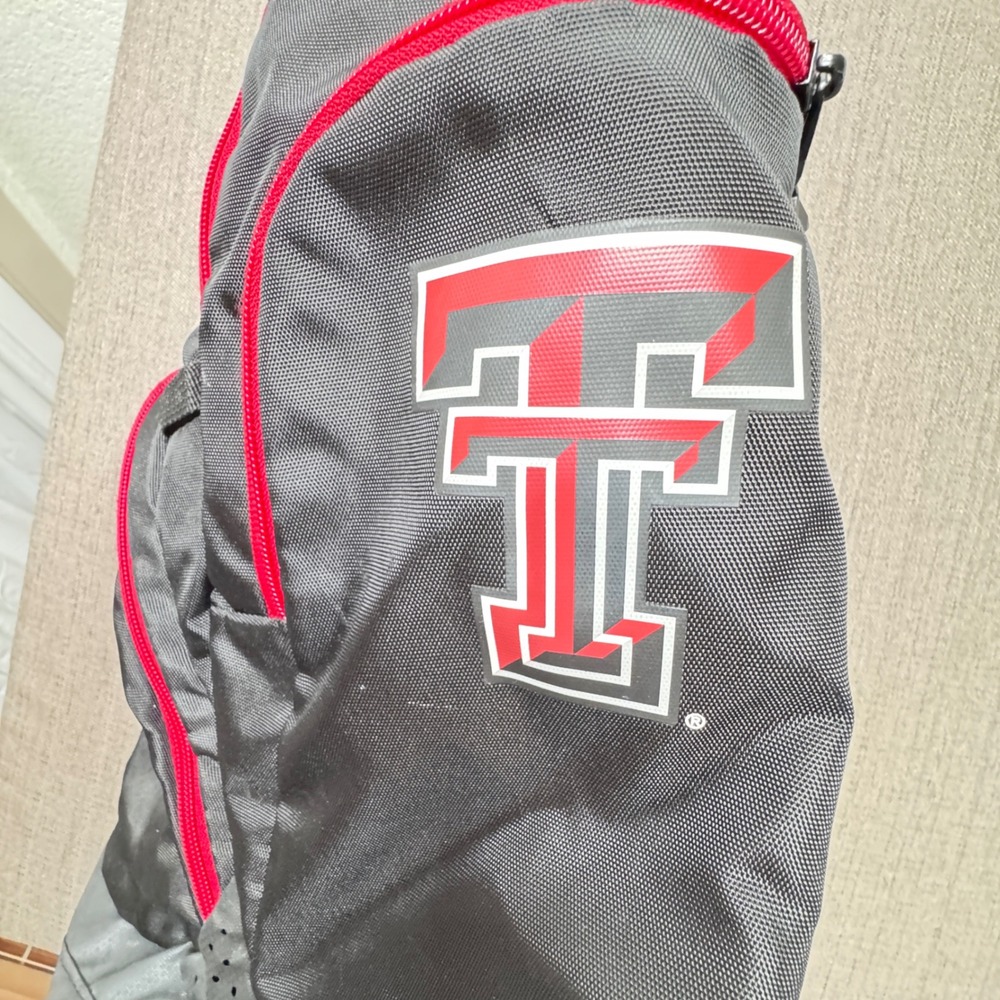 Adidas Texas Tech Red Raiders Backpack Black Red NCAA Guns Up Bag